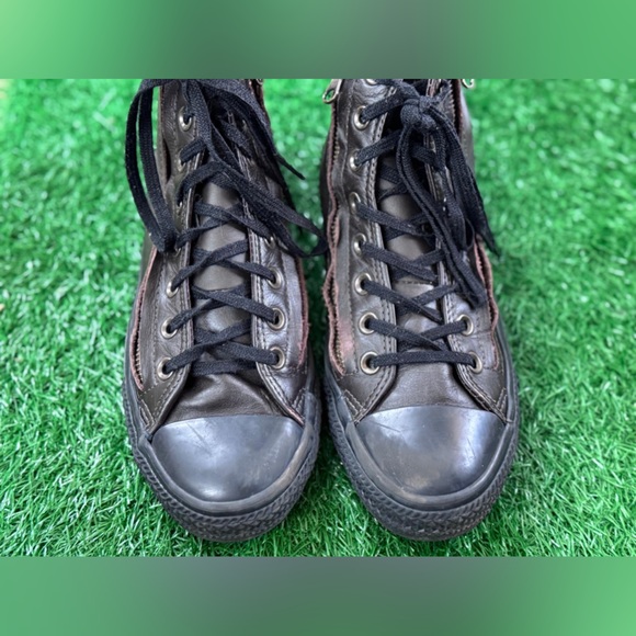 Men's‎ Unisex High-Top Leather Sneakers Size M-7 W-9 - Picture 8 of 8